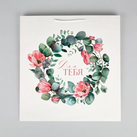 Package for flowers "for you", flowers, 42 x 44 x 32 cm-3