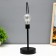 The desktop "Heart" LED from batteries 3haa black 11x16.5x36.4 cm Risalux