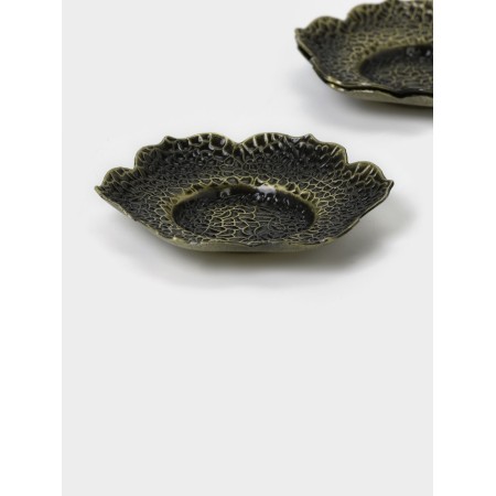 Copper and incense stand for the tea ceremony, set 3 pieces, 9.6 x 1.3 cm-1