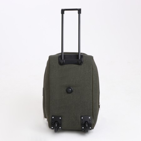 Road bag on wheels, a lightning department, with an increase, an outer pocket, khaki color-3