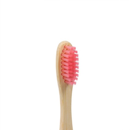 Bamboo toothbrush hard in the box, pink-1