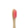 Bamboo toothbrush hard in the box, pink