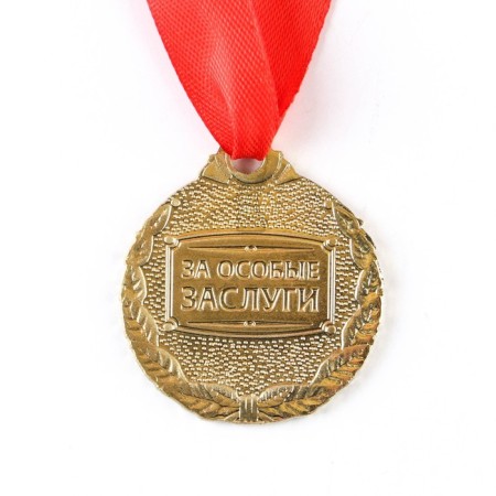 School medal for graduation "primary school graduate", on the tape, gold, metal, d = 4 cm-2