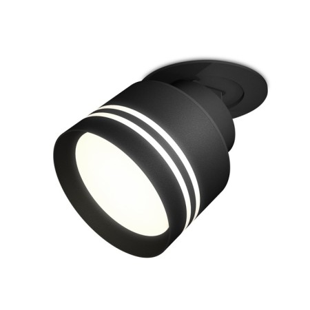 A set of a built -in rotary lamp with AMBRELLA LIGHT, Techno, XM8102526, Black Black Sand