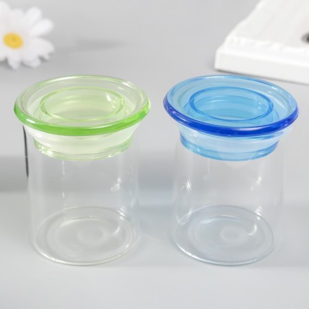 Decor for creativity Glass "Jars with a lid" MIX 4.7x4.7x6 cm