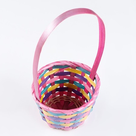 Wicker basket 13x9/32 cm, multi -colored, bamboo-1