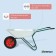 Garden wheelbarrow, single -wheeled: cargo/p 120 kg, volume of 65 l, Greengo