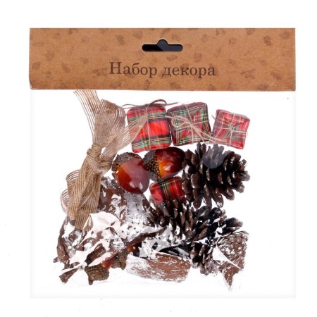 Набор новогоднего декора «Лесные дары»-3