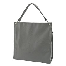 Women's bag B2766-05110, gray color, artificial leather, 37x10x41 cm