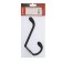 Hook furniture tundra TKD033, two -rod, black metallic