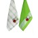 A set of wuffed napkins Diva Afrodita "Yabloko", size 45x65 cm, 4 pcs