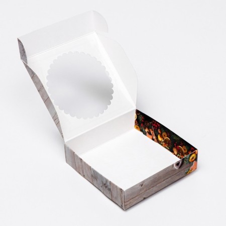 Box "New Year's aroma" 11.5 x 11.5 x 3.2 cm-6