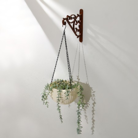 Bracket for suspended pots, plastic, chocolate color-9