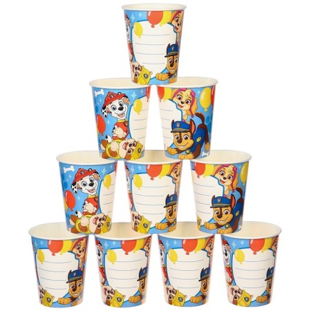 Paper glass "Happy Birthday!", 250 ml, puppy patrol-5