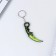 Key keychain "Cerambit", Green, 3 x 8 cm