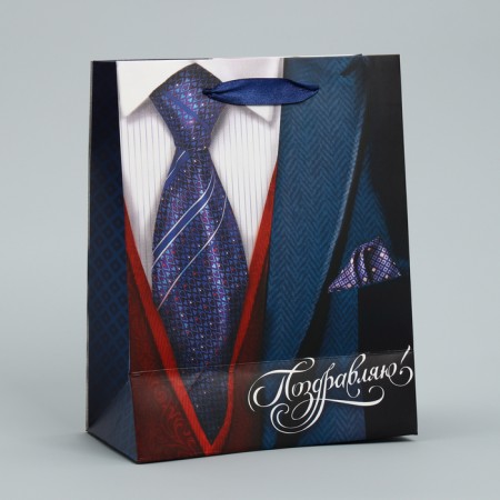Gift laminated vertical package, packaging, “Congratulations!”, 18 x 23 x 8 cm-4