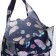 Household bag on the button, folding, blue color