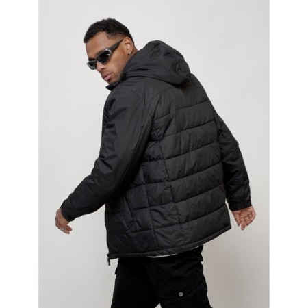 Male spring jacket, size 48, black color-5