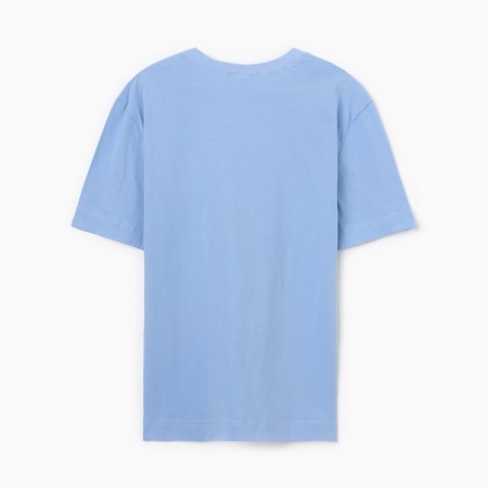 Men's T -shirt Minaku: Basic Line Man Blue Color, size 46-8