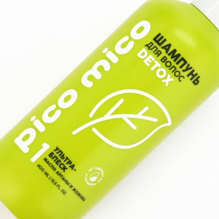 Shampoo with argan and jojoba oil, ultrableshk, 400 ml, Pico Mico-4