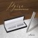 Gift handle, ballpoint, in the leatherette case, rotary, VIP case, silver case