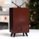 LED figure "TV" 14 × 24 × 10 cm, plastic, AAX3 batteries (not complete), USB, glow white