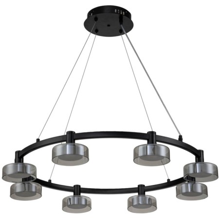 Spring LED LED STILFORT 4009/02/08p, 8x40W, LED, 800x800 mm, 3000-6000k remote control, 1400lm, black color black