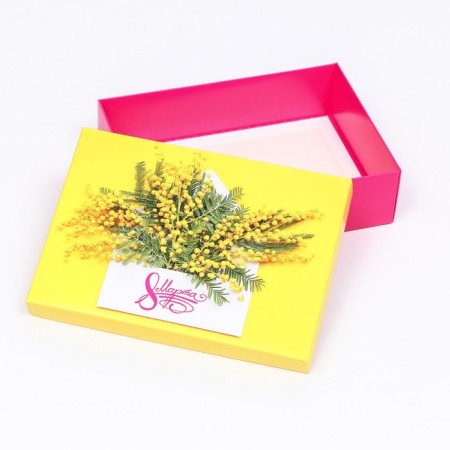 Gift box "March 8, mimosa", 21 x 15 x 5.7 cm-3