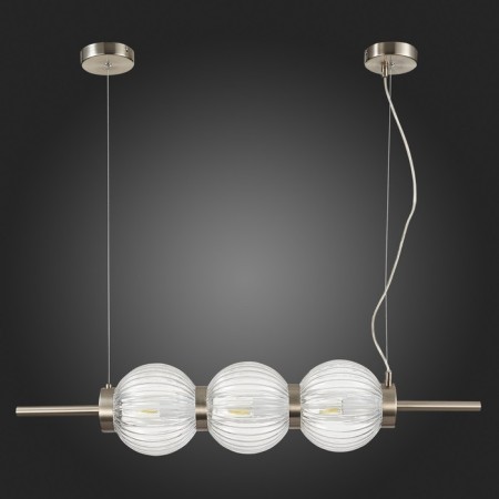 Suspension lamp ST LUCE. SL1155.113.03. Marena. 3x40 W, E14, 83x16.5 cm, Nickel color-5
