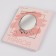Desktop mirror - suspended “circle”, bilateral, with an increase, D mirror surface 16 cm, silver color