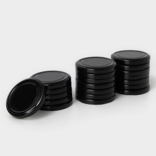 A set of conservation covers “Night”, TO-66 mm, metal, 20 pcs, black color black