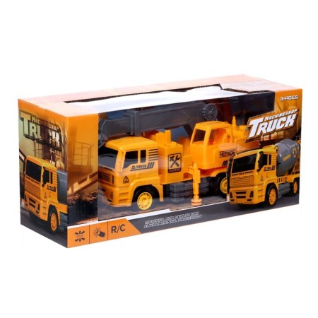 Radio -controlled "construction" truck, with a tap, works from batteries-4