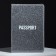 Passport passport cover, PVC shiny, gray color