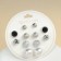 Pusets 6 pairs "pearl" balls, black and white color in silver