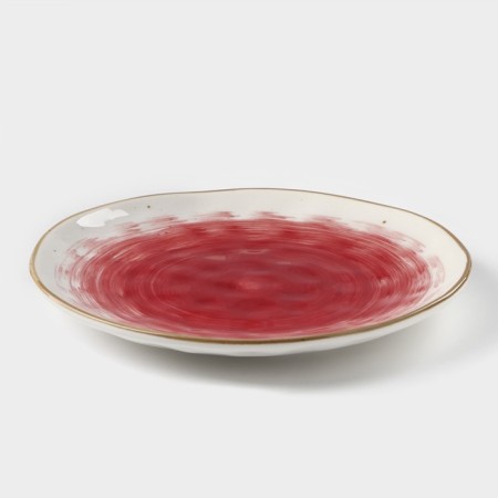 Porcelain shade “Cosmos”, d = 18.5 cm, red color-1