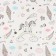 Printed "unicorn" Sh.160 cm, satin, 100% cotton