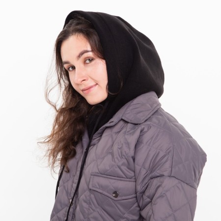 Hat (caper) female, black color, size 54-58
