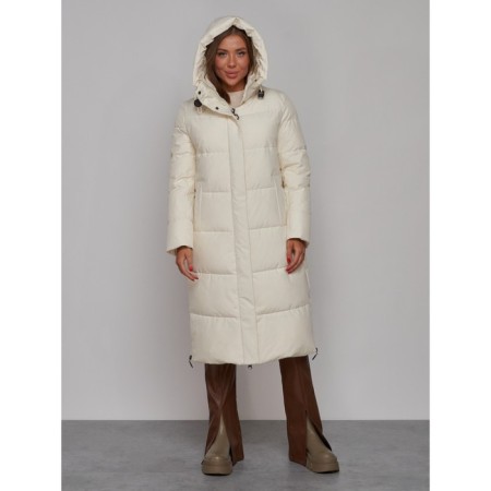 Coat insulated winter female, size 44, color light-beige-3