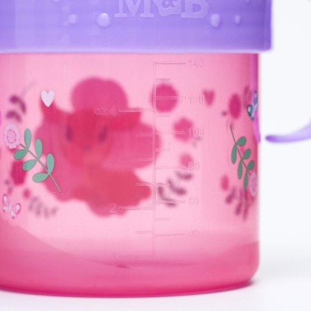 Children's stroke with solid nose "Reindeer. Mothers and kids ", 150 ml., With pens, pink color-5