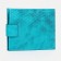 Women's wallet on the button, turquoise color