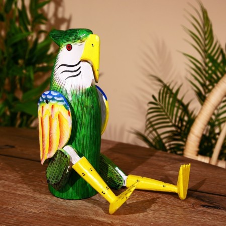 Souvenir "Parrot" hanging paws, tree 40 cm-1