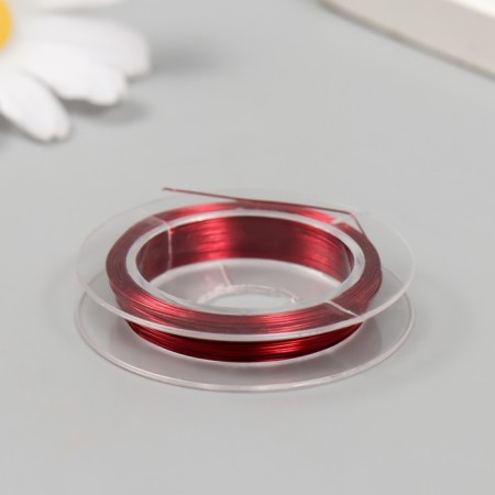 Bead wire 0.3 mm, red 10 m.-1