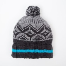 Hat for a boy, color graphite, size 52-54