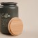 Sugar Bank SL Home, 9.5 × 14 cm, gray color, with a bamboo lid