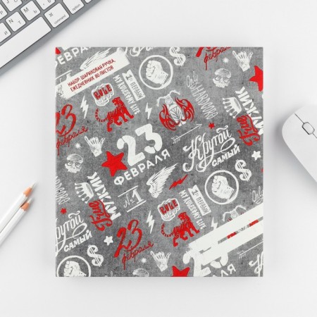 Gift set "February 23": Diary 80 sheets and pen-9
