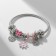 Mardgeri Assortment Bracelet is a single, flower, pink color in silver