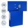 A4, 75 mm, Lamark, PVC, double-sided coating, metal edging, pocket for a spine, collected, blue/blue