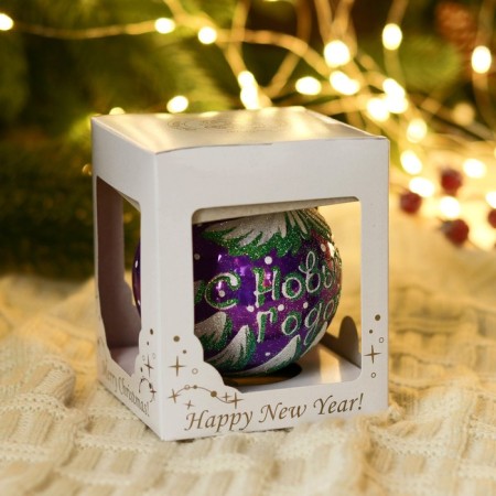 Ball "Christmas tree" 7.2 cm mix-3