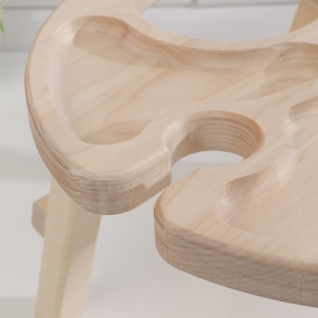 Table - a tray with a menage and folding legs "I kiss better than I cook" d = 30x2 cm,-10