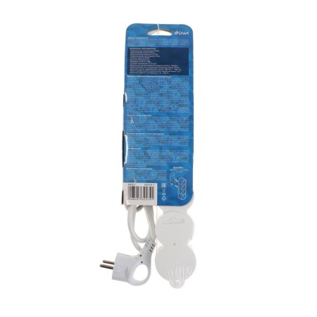 Network filter, 5 nests, 1.5m, s/h, with curtains, with an off, 2200W, 10A, white, 32574 1, Duwi-10